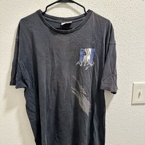 Reebok Black and Blue Short Sleeve Tee